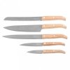 Komplet noży Laguiole Oak wood Stonewash z blokiem magnetycznym